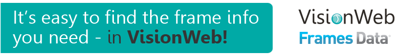It's easy to find the frame info you need - in VisionWeb!